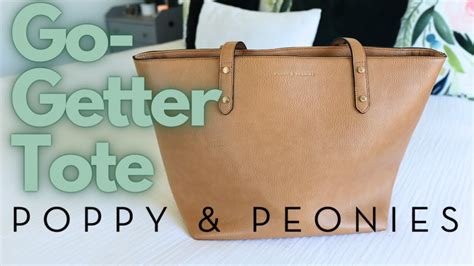 poppy and peonies tote review.